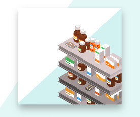 手绘医疗用品插画设计