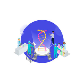 手绘医疗场景插画设计