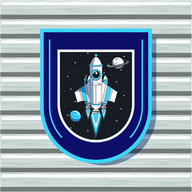 卡通航天宇航员宇宙手绘插画