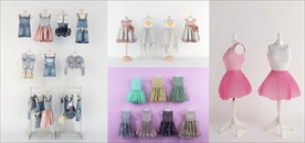 可爱的小女孩裙子童装