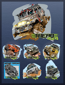 矢量手绘四轮越野竞技系列