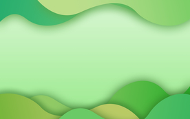 绿色剪纸渐变背景