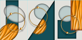 现代抽象立体几何装饰无框画