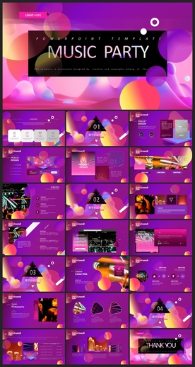 时尚文艺PPT画册素材