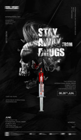 禁毒海报设计  酒吧