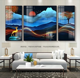 现代简约轻奢风客厅装饰画