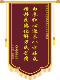 锦旗定制效果图片