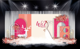 珊瑚色主题婚礼