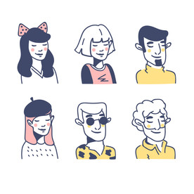 卡通Q版手绘头像表情