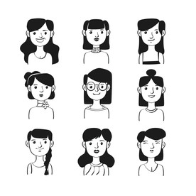 卡通Q版手绘头像表情