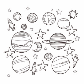 星空星球宇宙海报