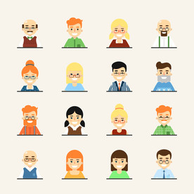 卡通Q版手绘头像表情