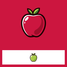 苹果手绘插画素材