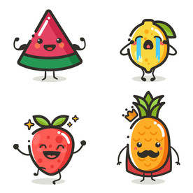 西瓜草莓菠萝柠檬