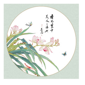 兰花国画兰花图片