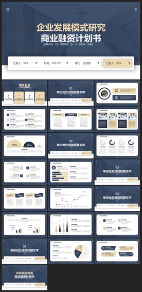 商务会议汇报项目介绍PPT