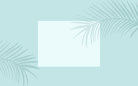 卡通渐变植物清新背景