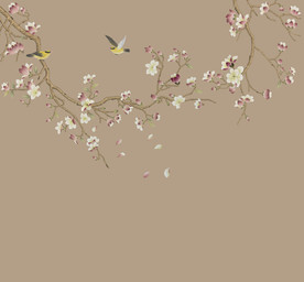 高清玉兰花背景墙