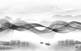 最新山水高档画 TIF分层