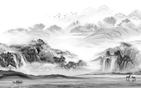 人气新山水高档画 TIF分层