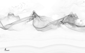 最新新山水意境画 TIF分层