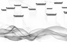 徽派 山水画背景 文件分层画