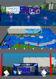 商业广场启动仪式su模型