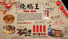 烧鹅王背景墙