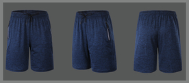 运动跑步短裤样机图片