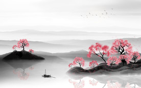 爆款新山水高端画 文件分层画