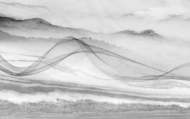 线条山水画人气画 TIF分层