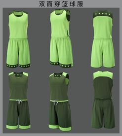 双面穿篮球服样机图片