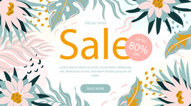 春季折扣促销banner