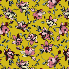 树叶 花朵 线条