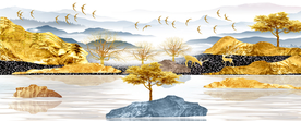 麋鹿山水玄关