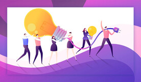 团队协作商业扁平插画系列