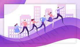 团队协作商业扁平插画系列