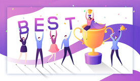 团队协作商业扁平插画系列