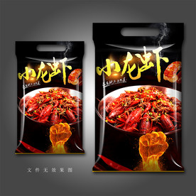 龙虾包装袋设计