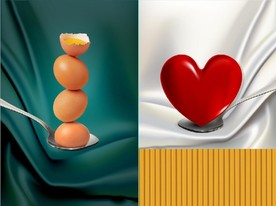 现代晶瓷鸡蛋餐饮餐厅装饰画