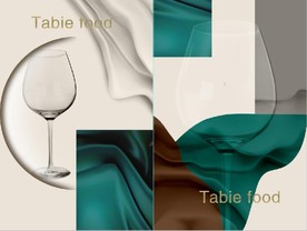 现代晶瓷酒杯餐饮餐厅装饰画