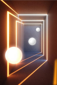 晶瓷光影3D空间玄关装饰画