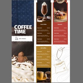 咖啡饮品海报菜单