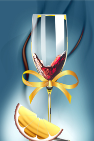 酒杯餐厅装饰画