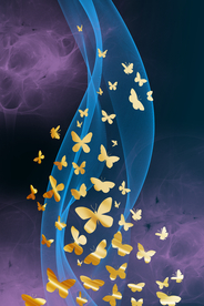 梦幻蝴蝶装饰画