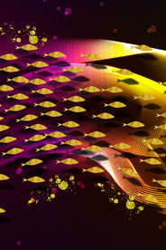 金色鱼群晶瓷画