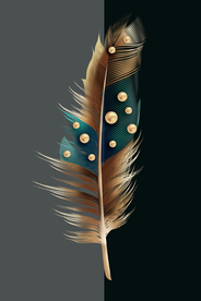 珍珠羽毛装饰画玄关