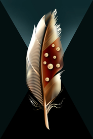 珍珠羽毛晶瓷画