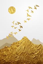 金色鸟群