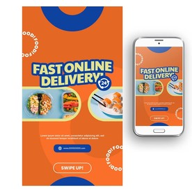 轻食主义餐饮海报